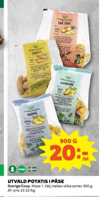Coop Coop potatis erbjuda
