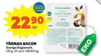 Tärnad bacon