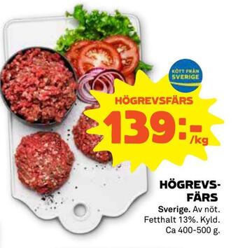 Stora Coop Högrevsfärs erbjuda