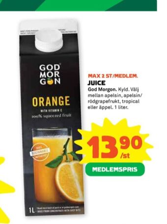 Stora Coop God morgon juice erbjuda