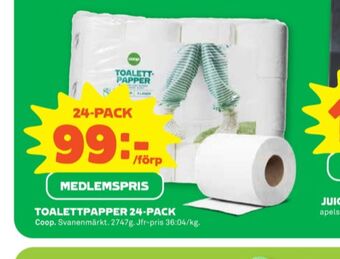 Stora Coop Coop toalettpapper erbjuda
