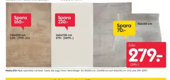Rusta Kronoswiss mattor erbjuda