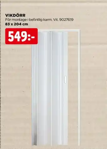 Jem&Fix Jem & fix vikdörr erbjuda