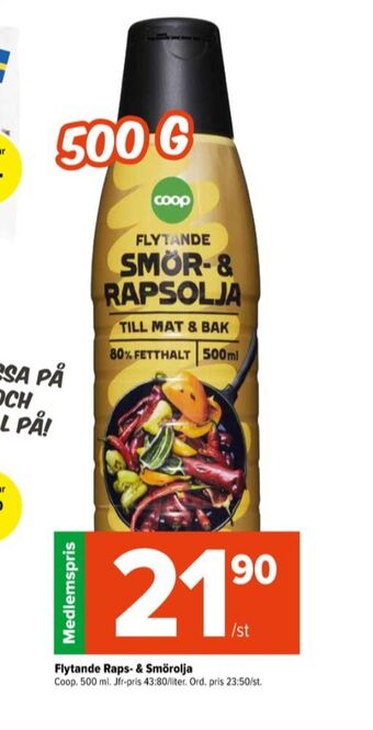 Coop Extra Coop smör & rapsolja erbjuda