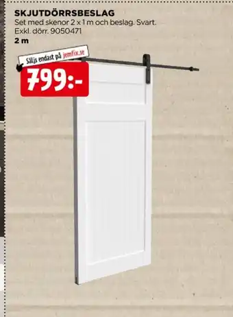 Jem & fix skjutdörrsbeslag