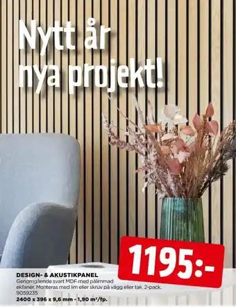 Jem&Fix Jem & fix akustikpanel erbjuda