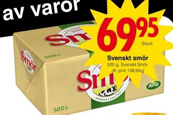Matöppet Svenskt smör erbjuda