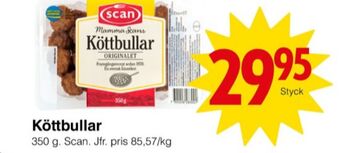 Matöppet Scan köttbullar erbjuda
