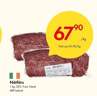 Snabbgross Nötfärs erbjuda