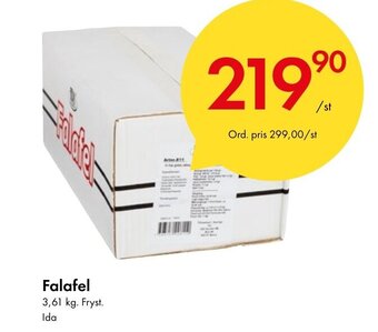 Snabbgross Falafel erbjuda