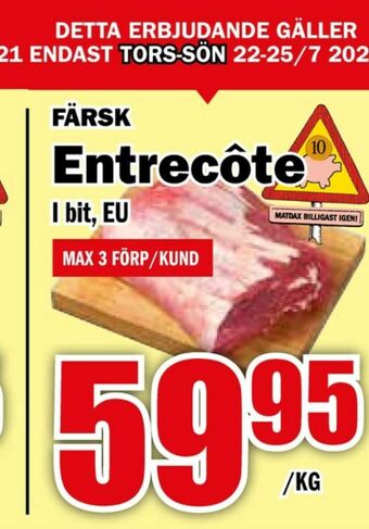 Matdax Entrecôte erbjuda