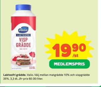 Coop Laktosfri grädde erbjuda