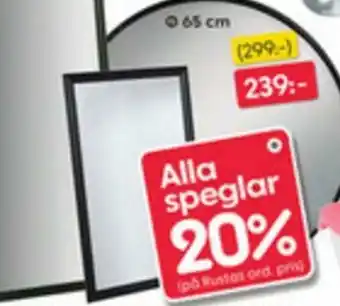 Rusta 20% Alla Speglar erbjuda
