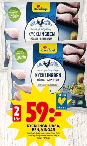 Kycklingklubba Ben Vingar