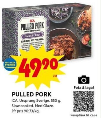 ICA Kvantum Pulled Pork erbjuda