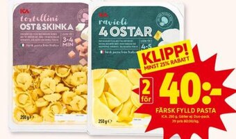 ICA Kvantum Färsk Fylld Pasta erbjuda