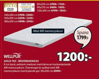 JYSK Gold T65-Bäddmadrass erbjuda