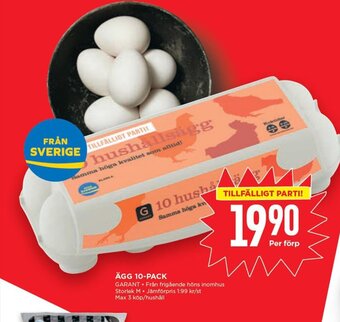 Willys Ägg 10-pack erbjuda