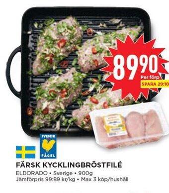 Willys Färsk Kycklingbröstfilé erbjuda
