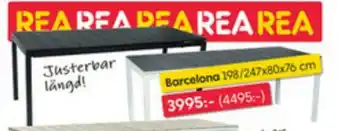 Rusta Matbord för Utomhusbruk Barcelona 198/247 x 80 x 76cm erbjuda