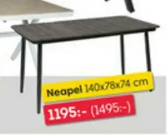 Rusta Matbord för Utomhusbruk Neapel 140x78x74cm erbjuda