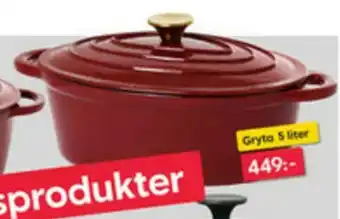Rusta Gjutjärn Gryta 5 liter erbjuda