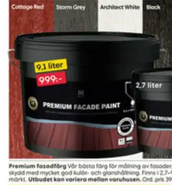 Rusta Premium Fasadfärg 9,1 liter erbjuda