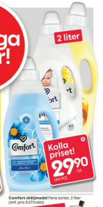 Rusta Comfort Sköljmedel 2 liter erbjuda