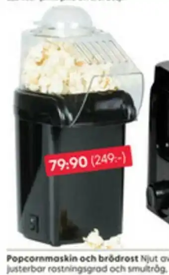 Rusta Popcornmaskin Och Brödrost erbjuda