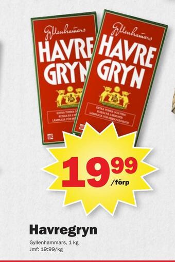 Pekås Havregryn erbjuda