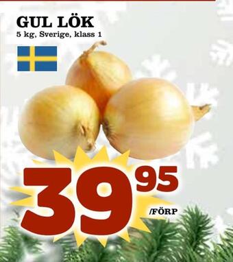 Supergrossen Gul lök erbjuda