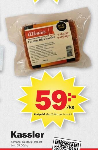 Pekås Kassler erbjuda