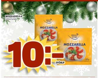Supergrossen Mozzarella erbjuda