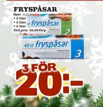 Supergrossen Fryspåsar erbjuda