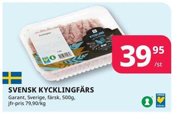 Tempo Svensk kycklingfärs erbjuda