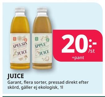 Tempo Juice erbjuda