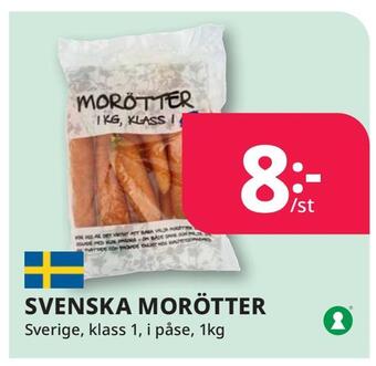 Tempo Svenska morötter erbjuda