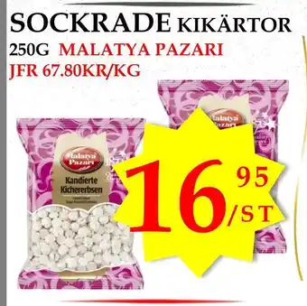 Matmixen Sockrade kikärtor erbjuda