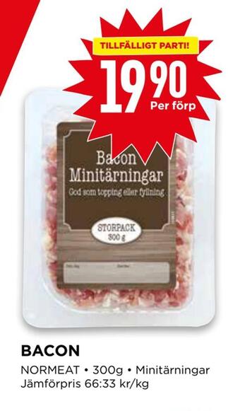 Willys Bacon erbjuda