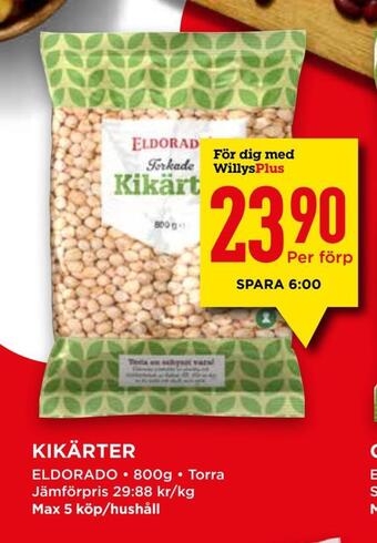 Willys Kikärter erbjuda