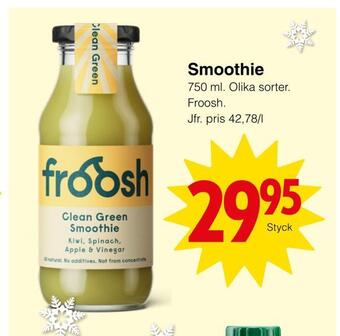 Matöppet Smoothie erbjuda