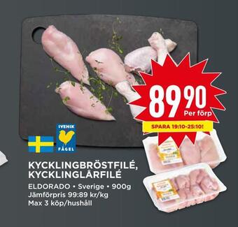 Willys Hemma Kycklingbröstfilé, kycklinglårfilé erbjuda