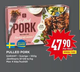 Willys Pulled pork erbjuda