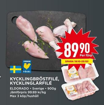 Willys Kycklingbröstfilé, kycklinglårfilé erbjuda