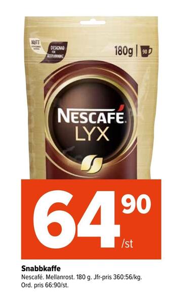 Coop Extra Snabbkaffe erbjuda