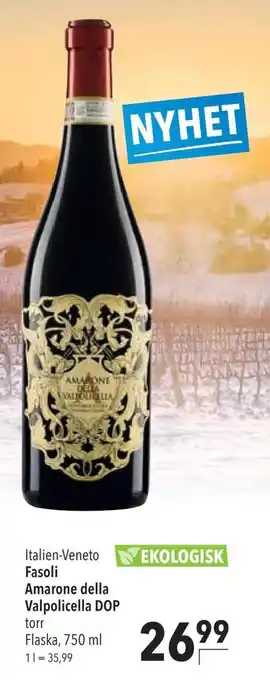 Citti Fasoli amarone della valpolicella dop erbjuda