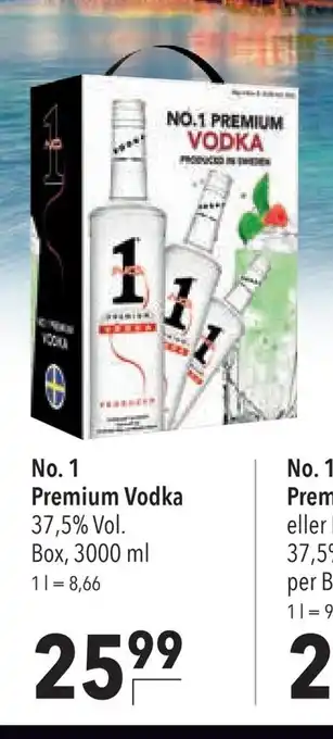 Citti No. 1 premium vodka erbjuda