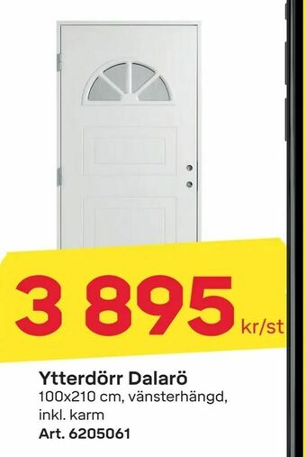 Byggmax Ytterdörr Dalarö erbjuda