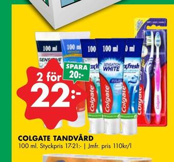 ÖoB Colgate tandvård erbjuda