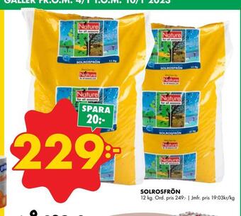 ÖoB Solrosfrön erbjuda